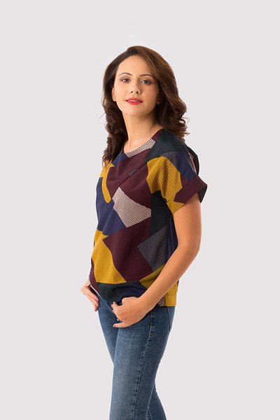 No Ddl Color Block Top