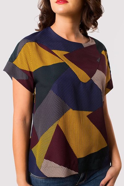 No Ddl Color Block Top